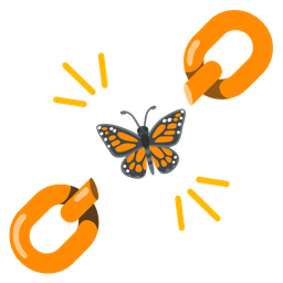 chains and butterfly