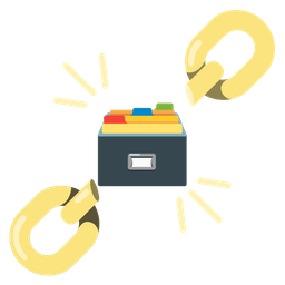 chains and card file box