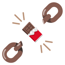 chains and chocolate bar