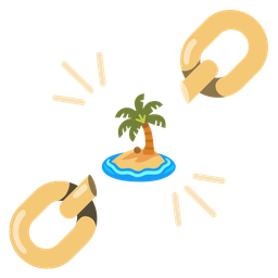 chains and desert island