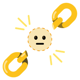 chains and dotted line face