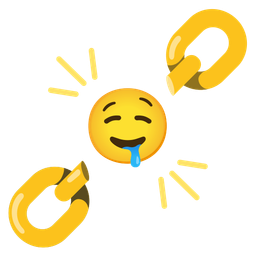 chains and drooling face