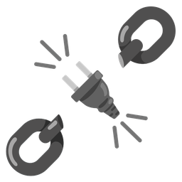 chains and electric plug