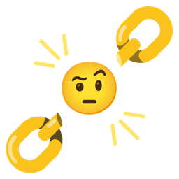 chains and face with raised eyebrow