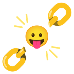 Chains and Face with tongue