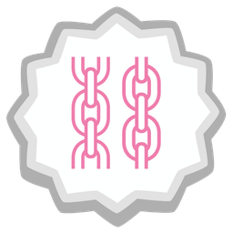 chains and fish cake with swirl