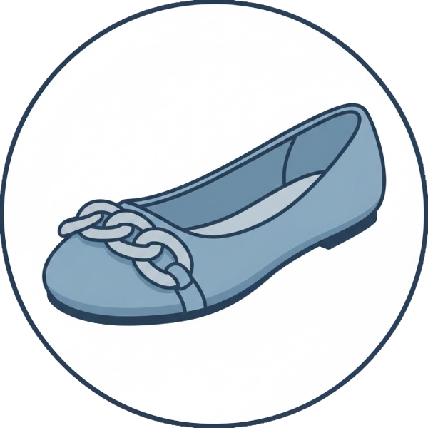 Chains and Flat shoe