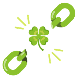 chains and four leaf clover