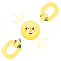 chains and full moon face