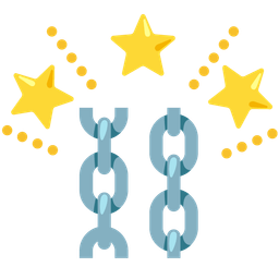 chains and glowing star