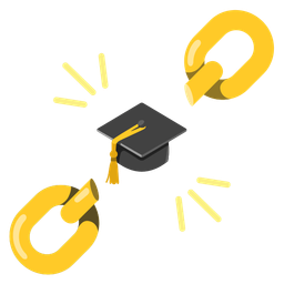 chains and graduation cap