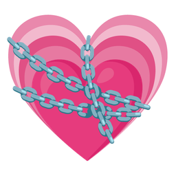 chains and growing heart