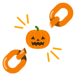 chains and jack-o-lantern