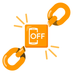 chains and mobile phone off