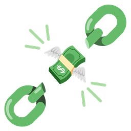 chains and money with wings