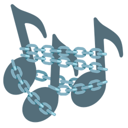 chains and musical notes