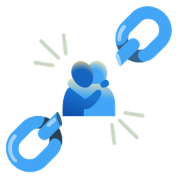 chains and people hugging