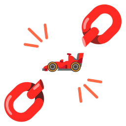 chains and racing car