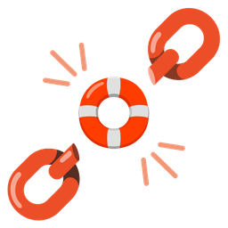 chains and ring buoy