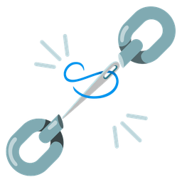 chains and sewing needle