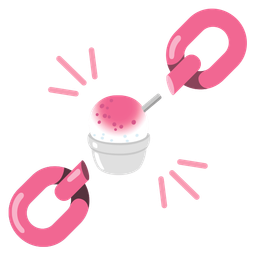 chains and shaved ice