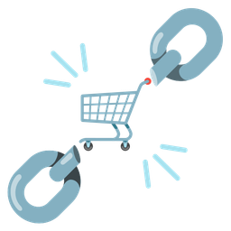 chains and shopping cart