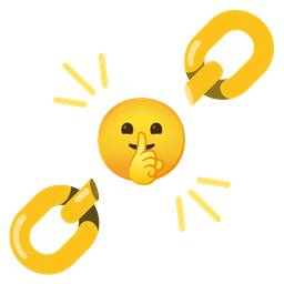 chains and shushing face