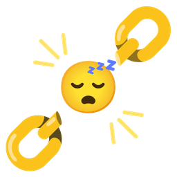 chains and sleeping face