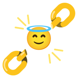 Chains and Smiling face with halo