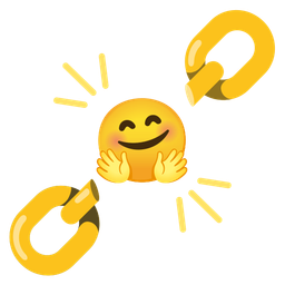 Chains and Smiling face with open hands