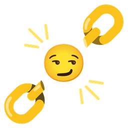 chains and smirking face