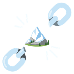 chains and snow-capped mountain