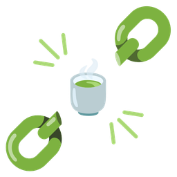 chains and teacup without handle