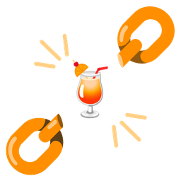 chains and tropical drink