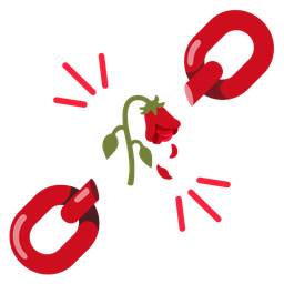 chains and wilted flower