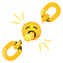 chains and yawning face