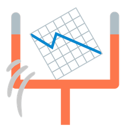 chart decreasing and american football