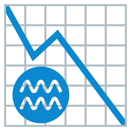 chart decreasing and Aquarius