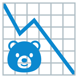 chart decreasing and bear