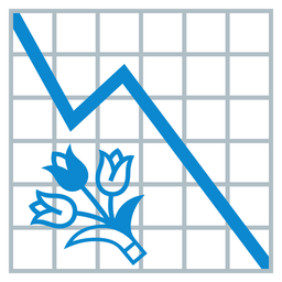 chart decreasing and bouquet