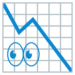 chart decreasing and eyes