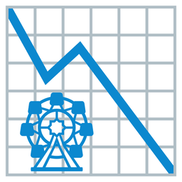 chart decreasing and ferris wheel
