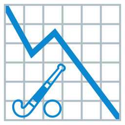 chart decreasing and field hockey