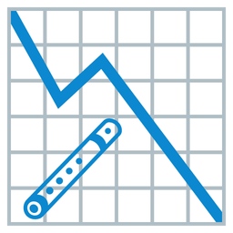chart decreasing and flute