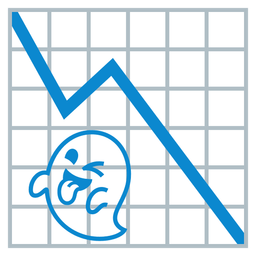 chart decreasing and ghost