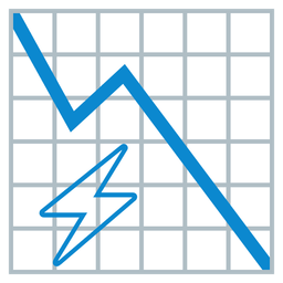 chart decreasing and high voltage