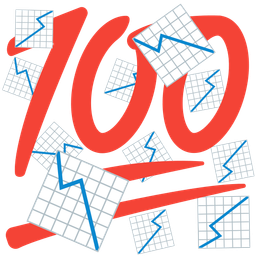 chart decreasing and hundred points