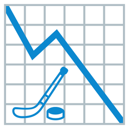 chart decreasing and ice hockey