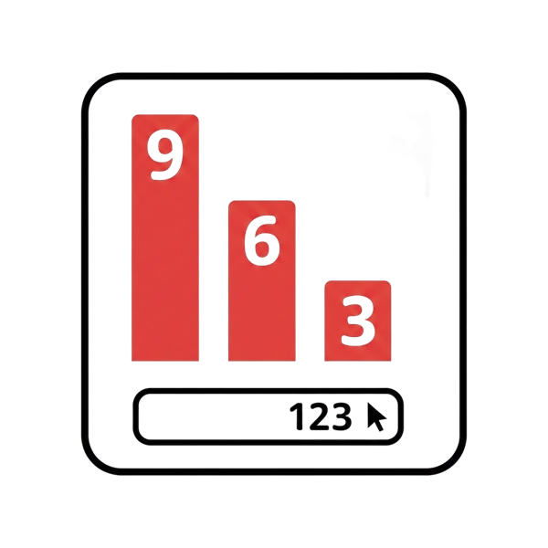 Chart decreasing and Input numbers