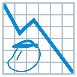 chart decreasing and mango
